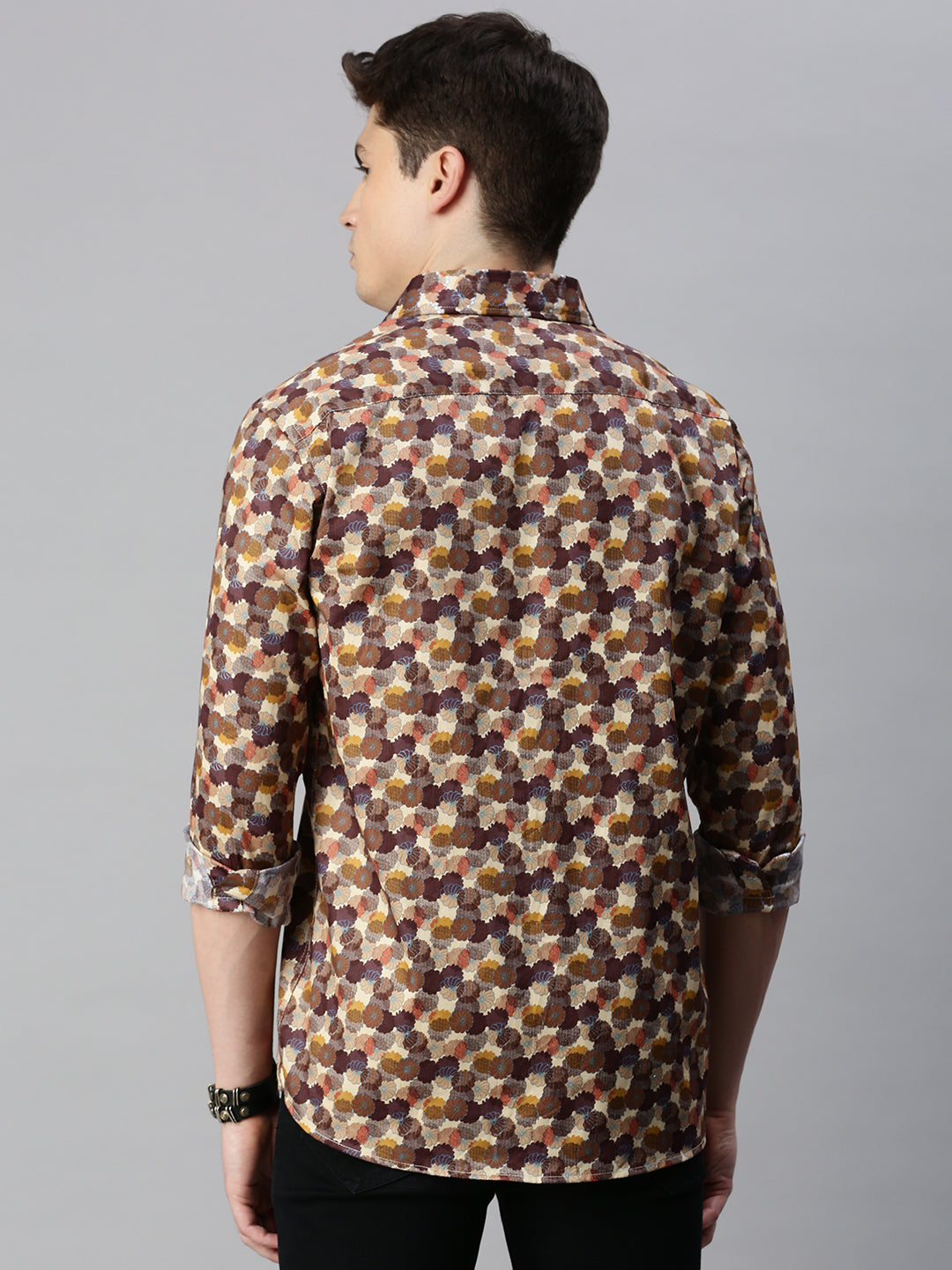 Floral Printed Cotton Casual Shirt