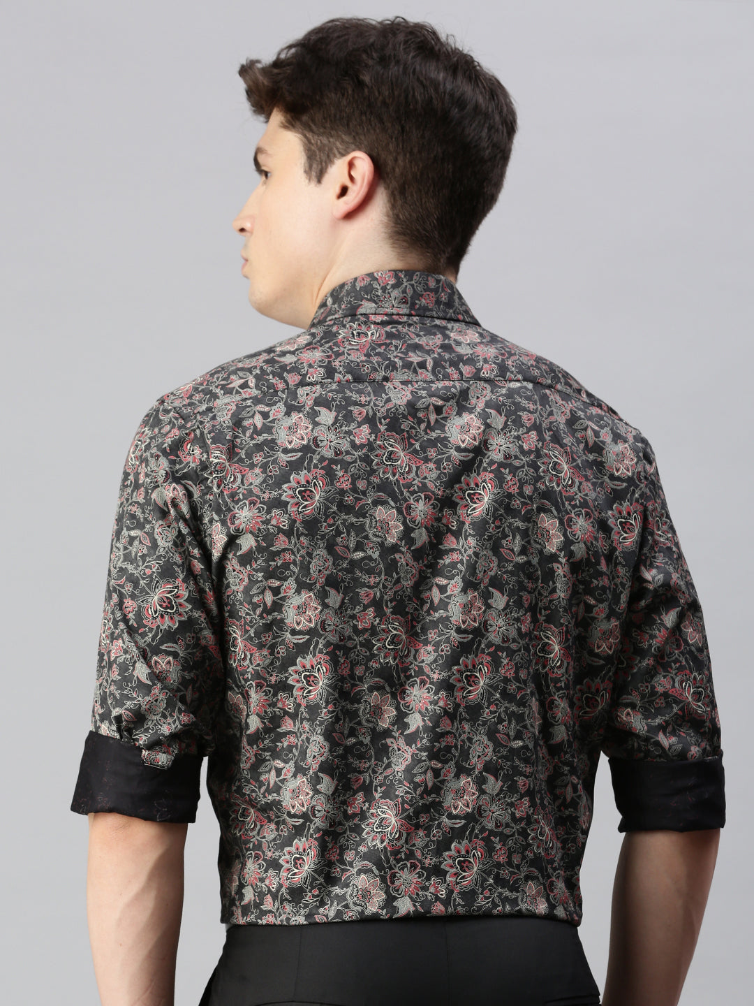 Floral Printed Cotton Formal Shirt