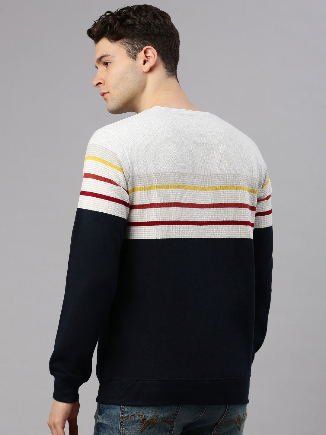 Navy Stripe Sweatshirt