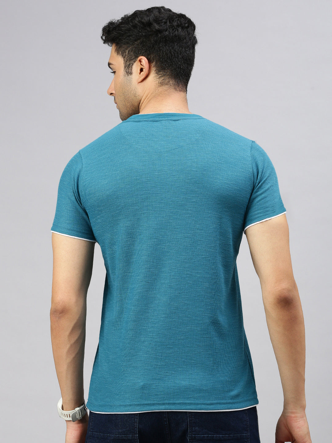 Waffle Teal T-shirt