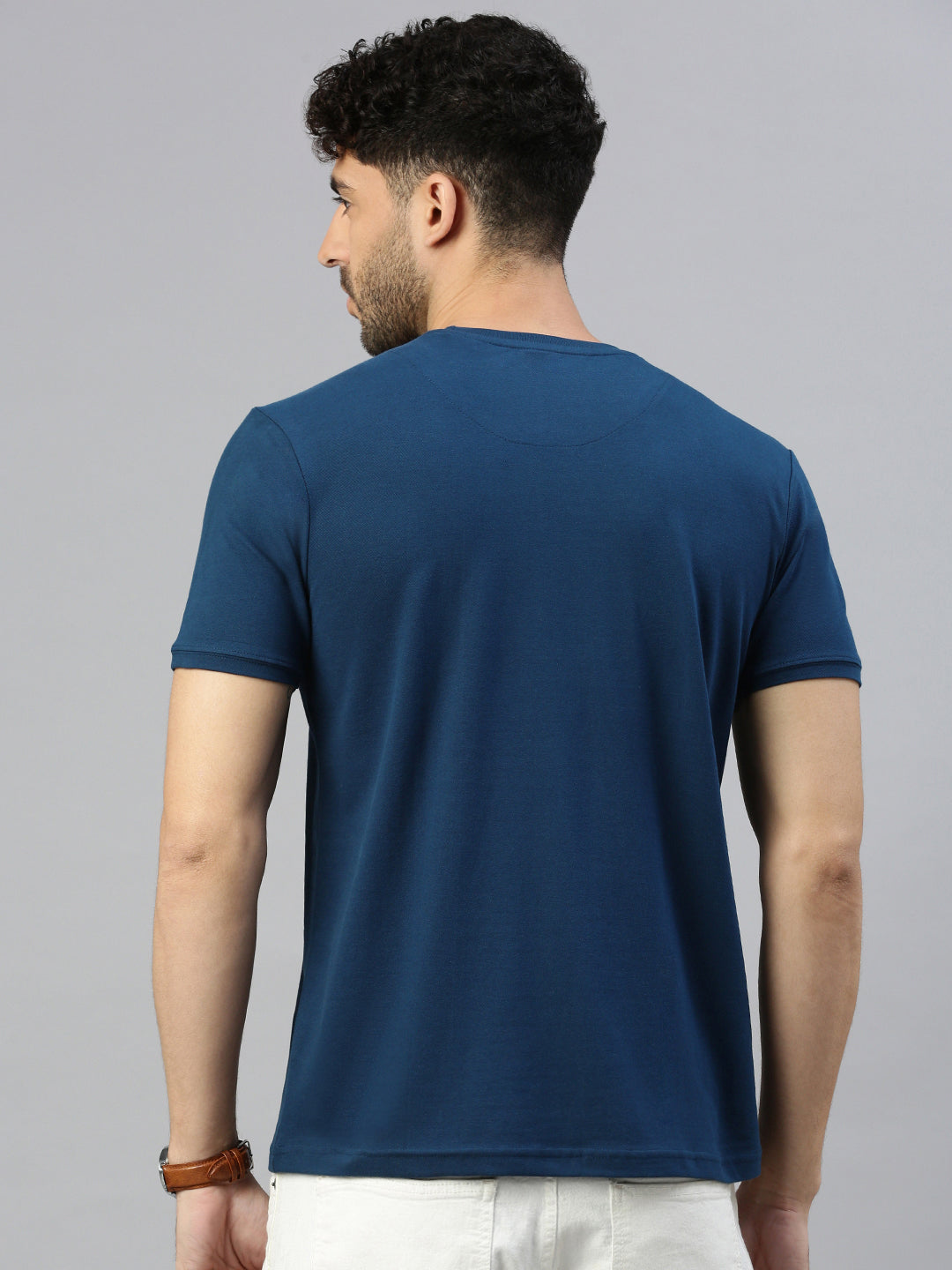 Capsule - Pique Tshirt in Airforce Blue