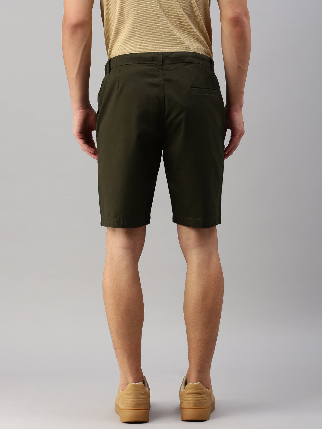 Men Mid-Rise Cotton Shorts