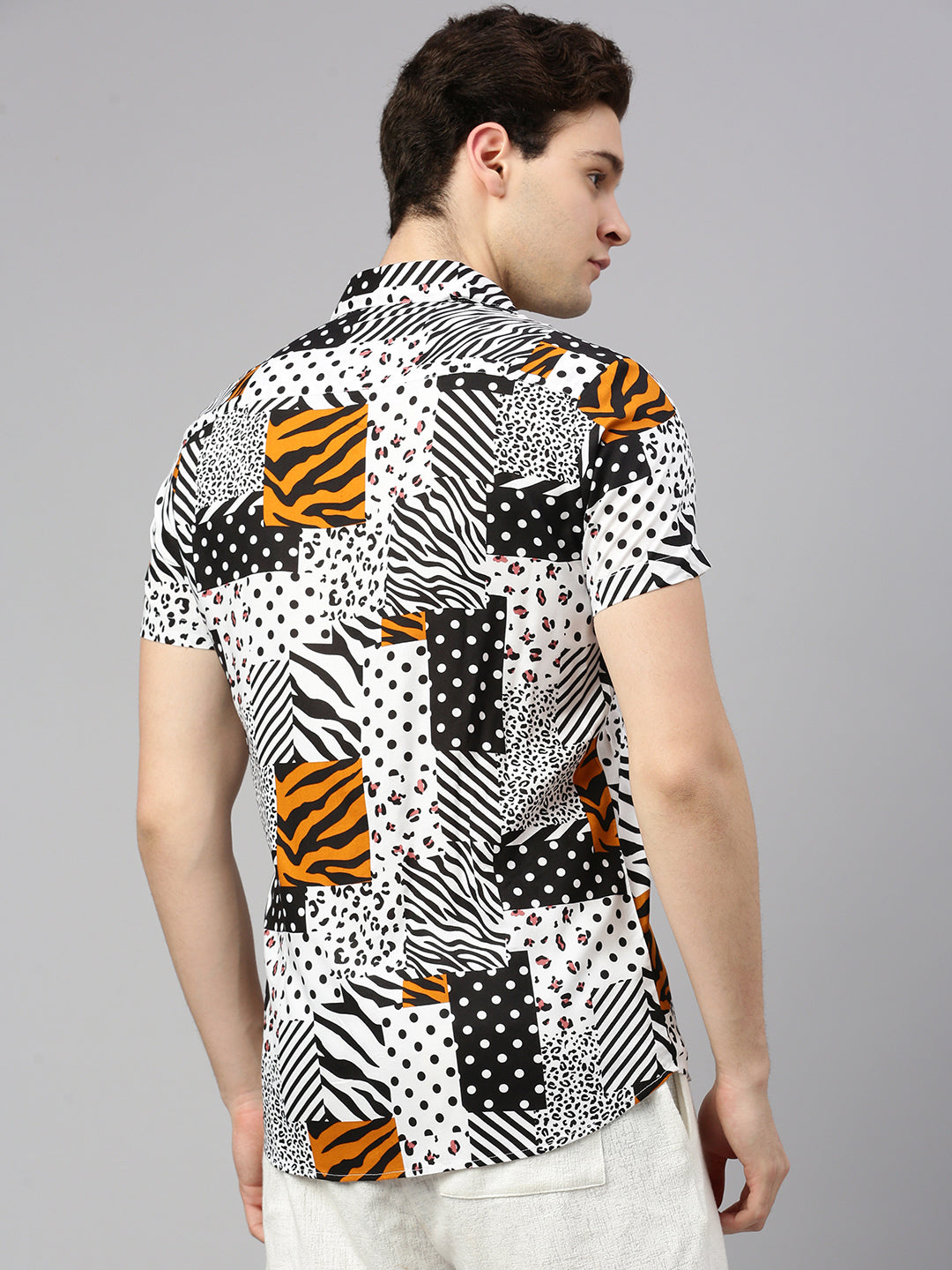 Relaxed Fit Abstract Printed Casual Shirt