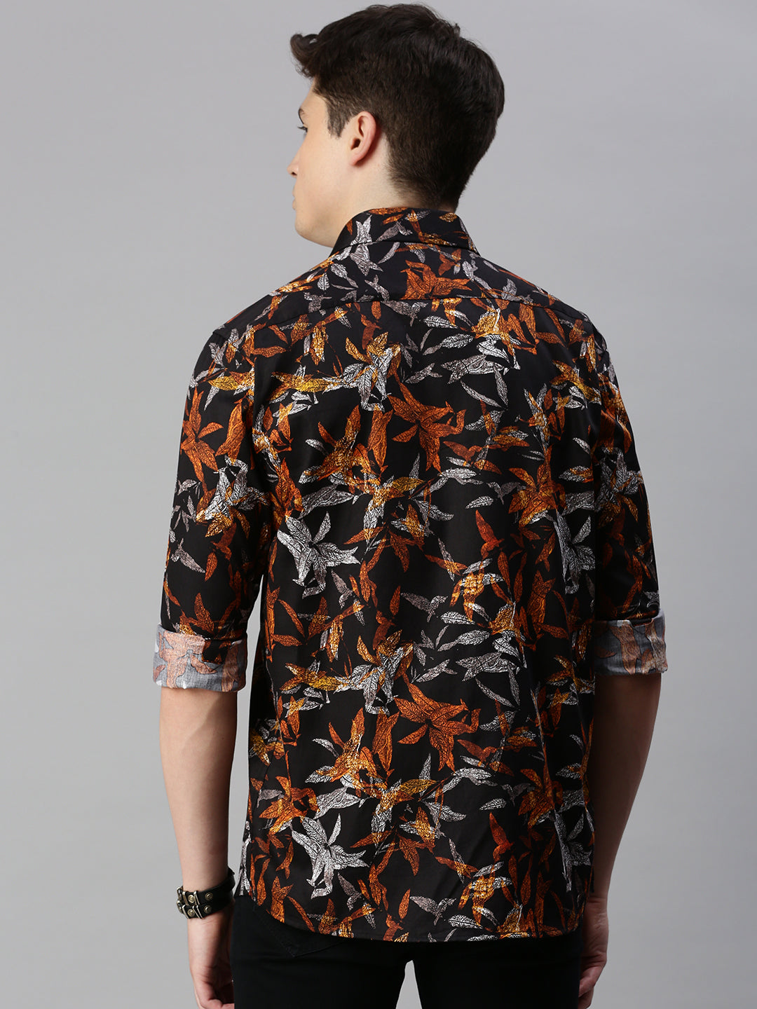 Tropical Printed Cotton Casual Shirt