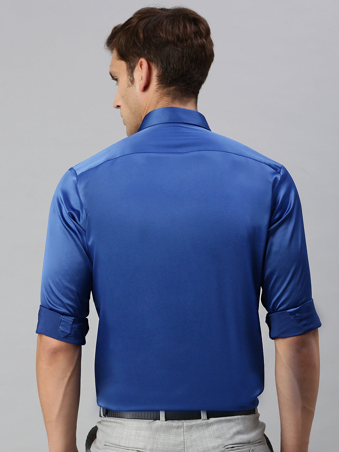 Standard Opaque Formal Shirt Blue