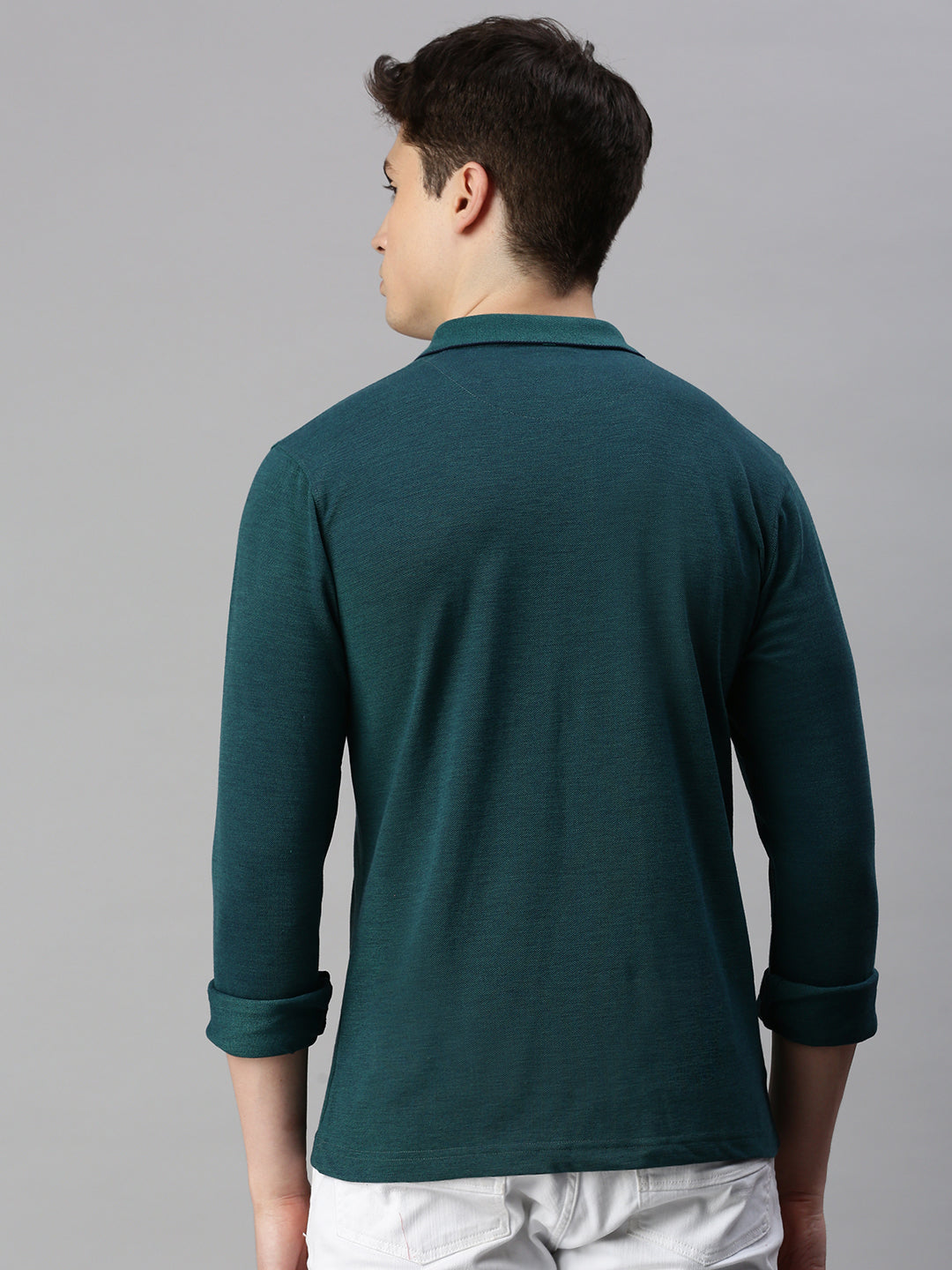 GREEN SOLID POLO TSHIRT