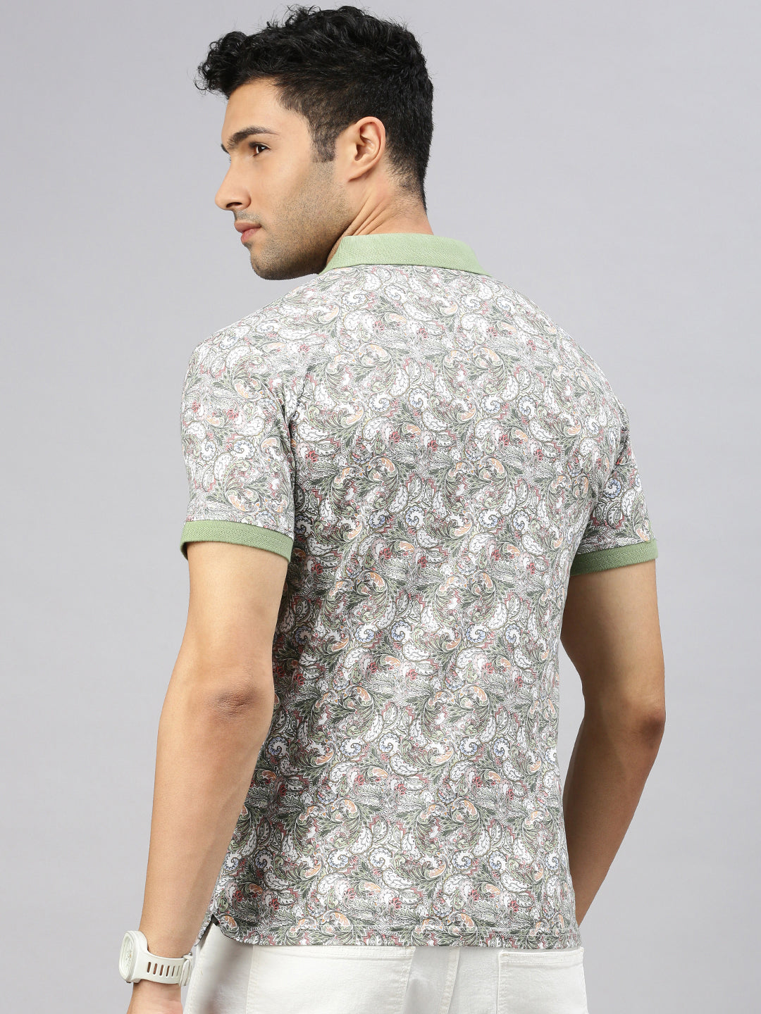 Mercerized Paisley Printed Polo