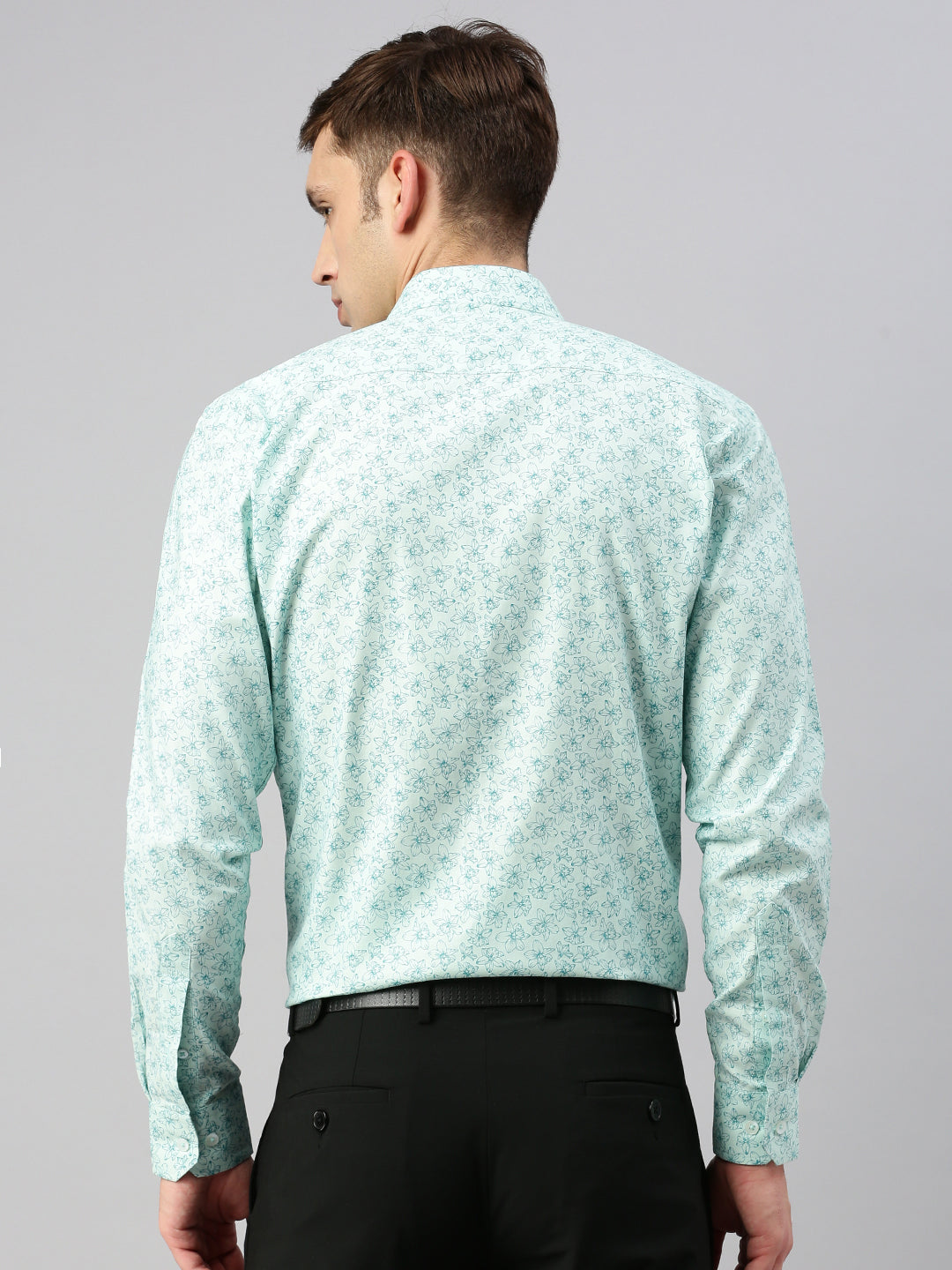 Floral Printed Cotton Formal Shirt