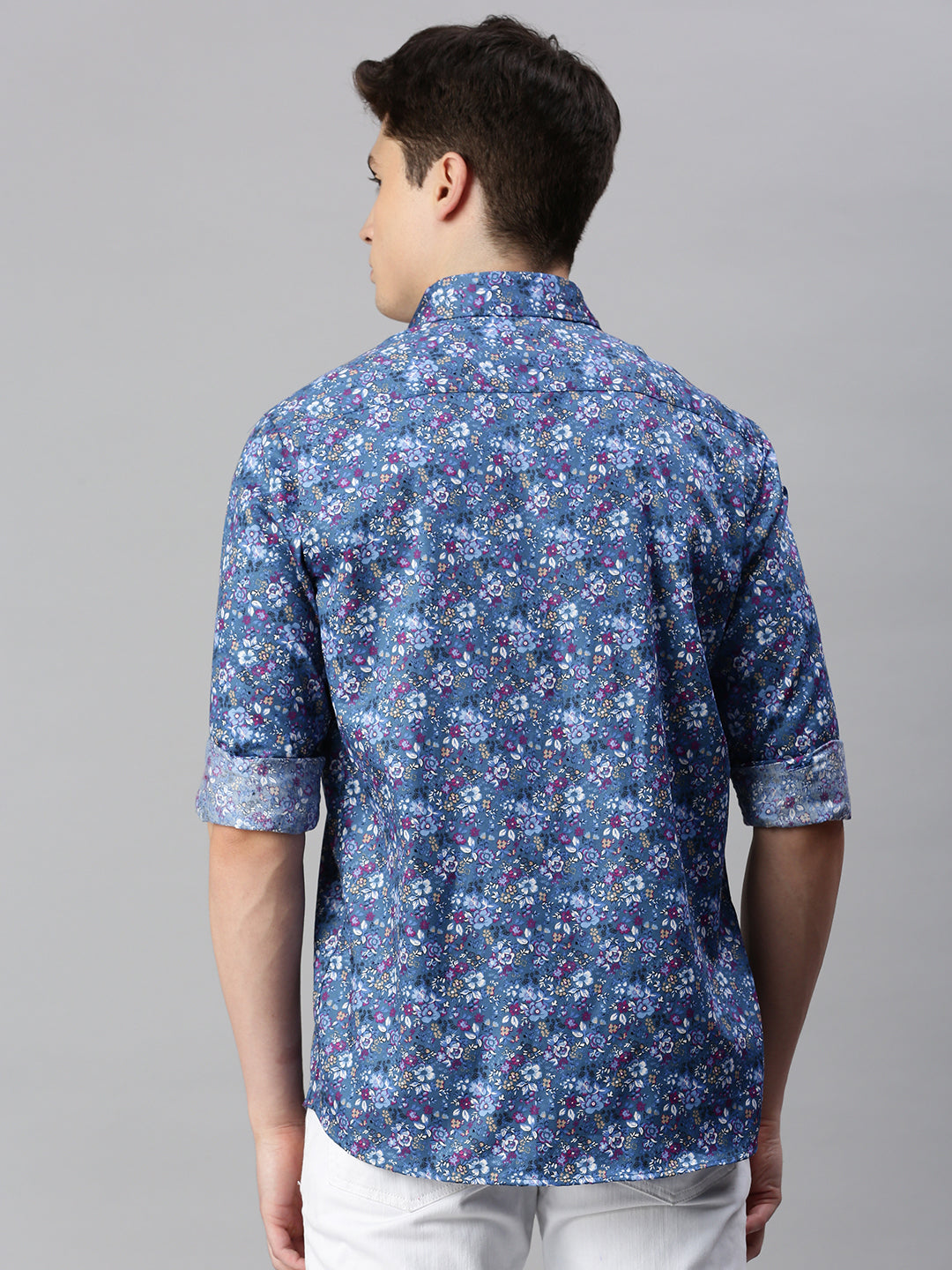 Floral Printed Cotton Casual Shirt