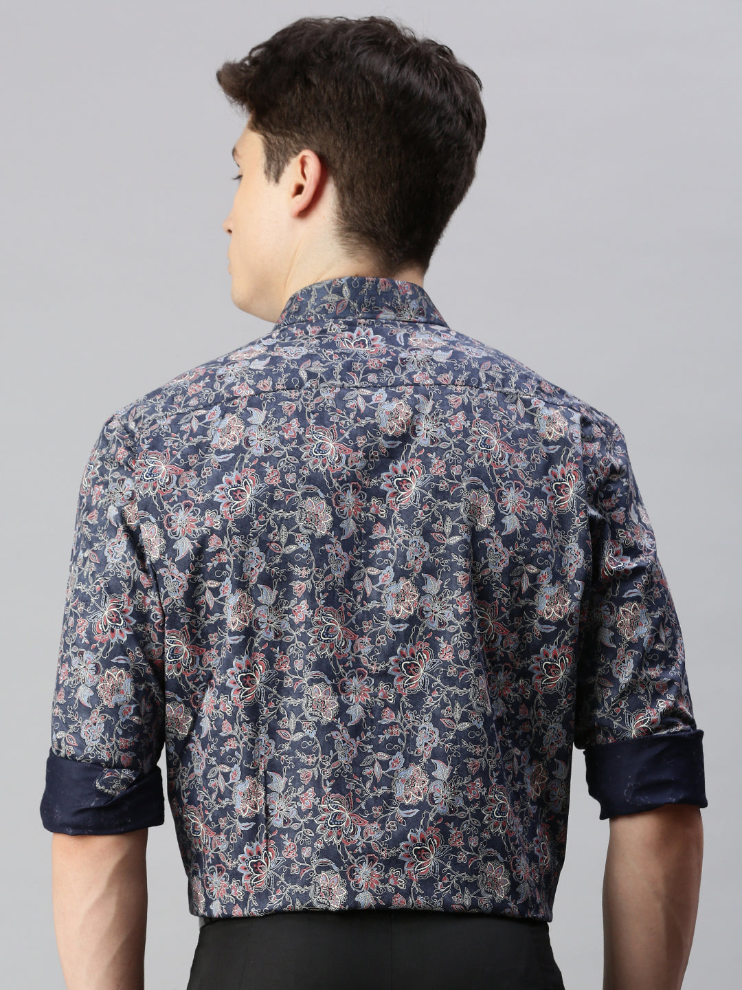 Floral Printed Cotton Formal Shirt