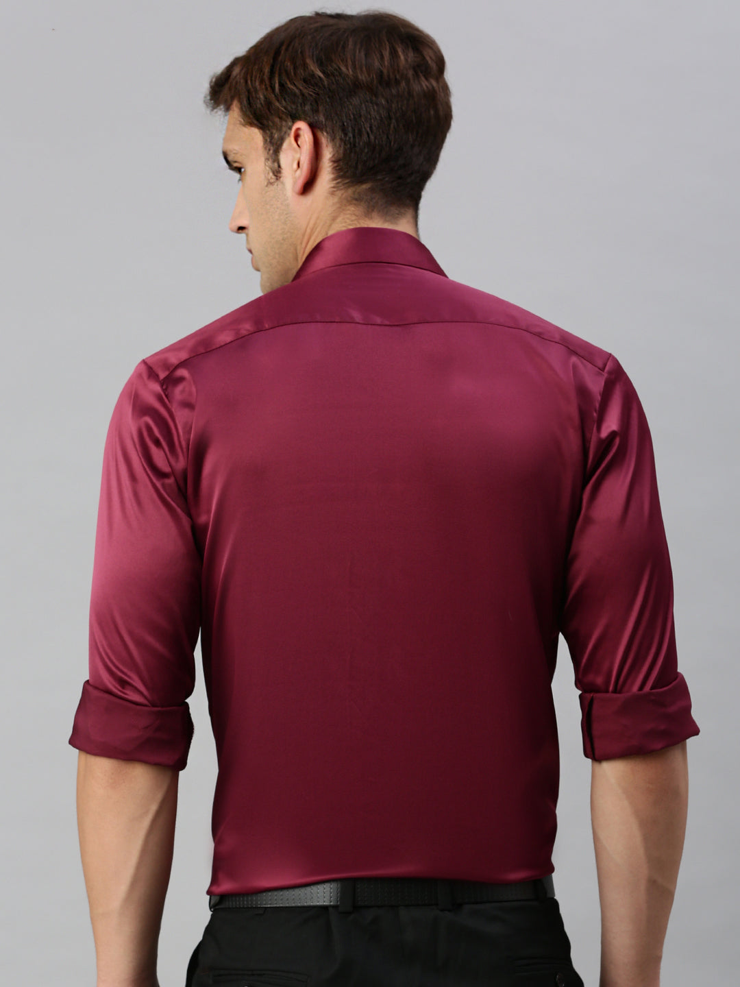 Standard Opaque Formal Shirt Maroon