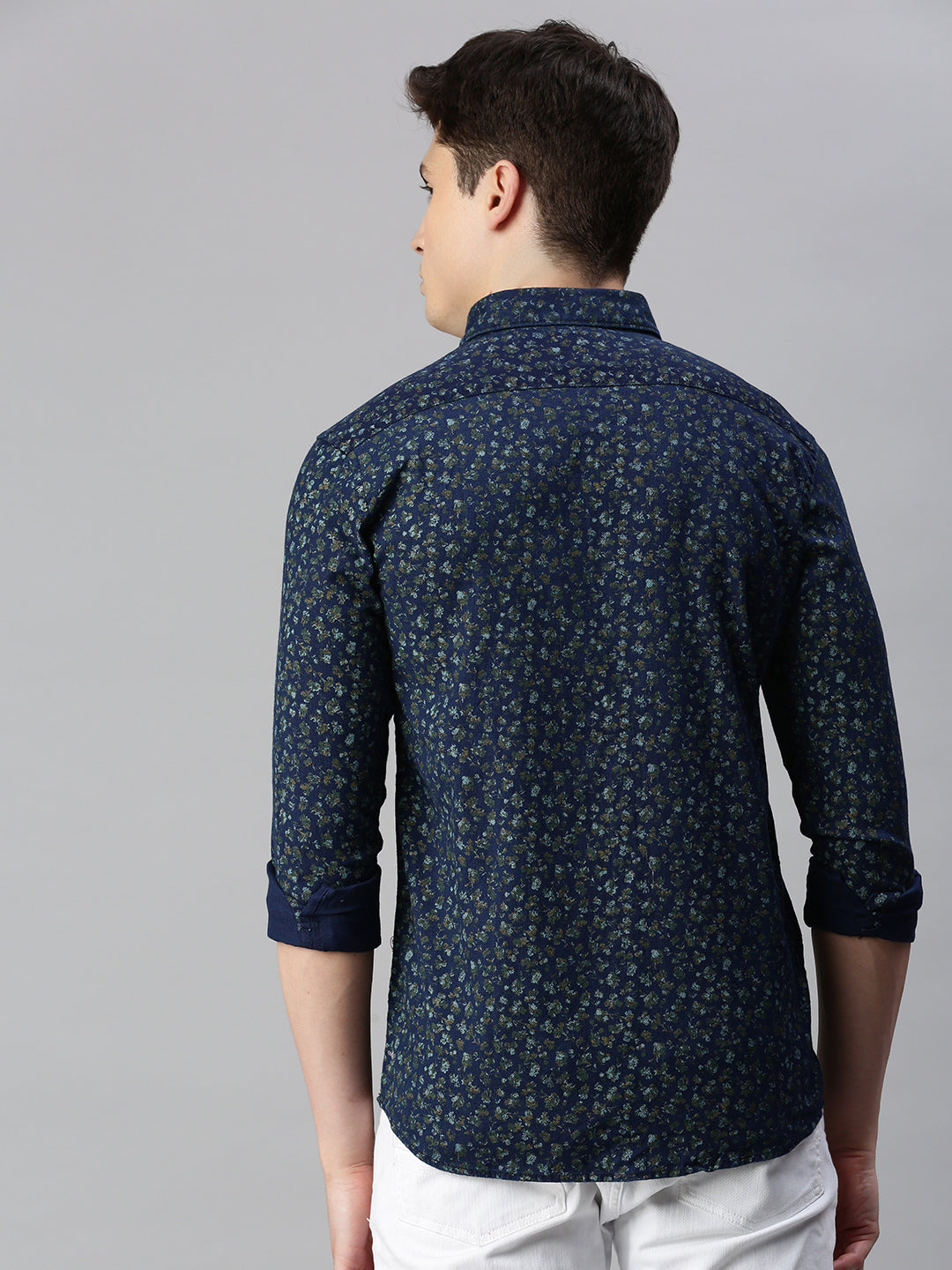 Floral Printed Cotton Casual Shirt