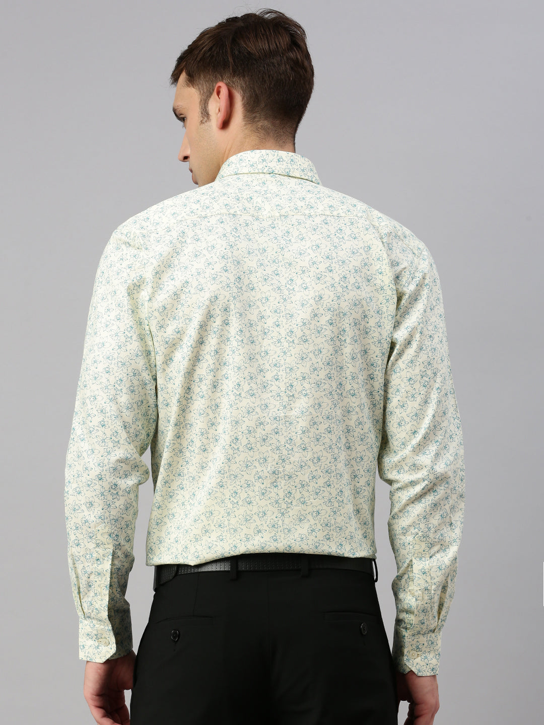 Floral Printed Cotton Formal Shirt