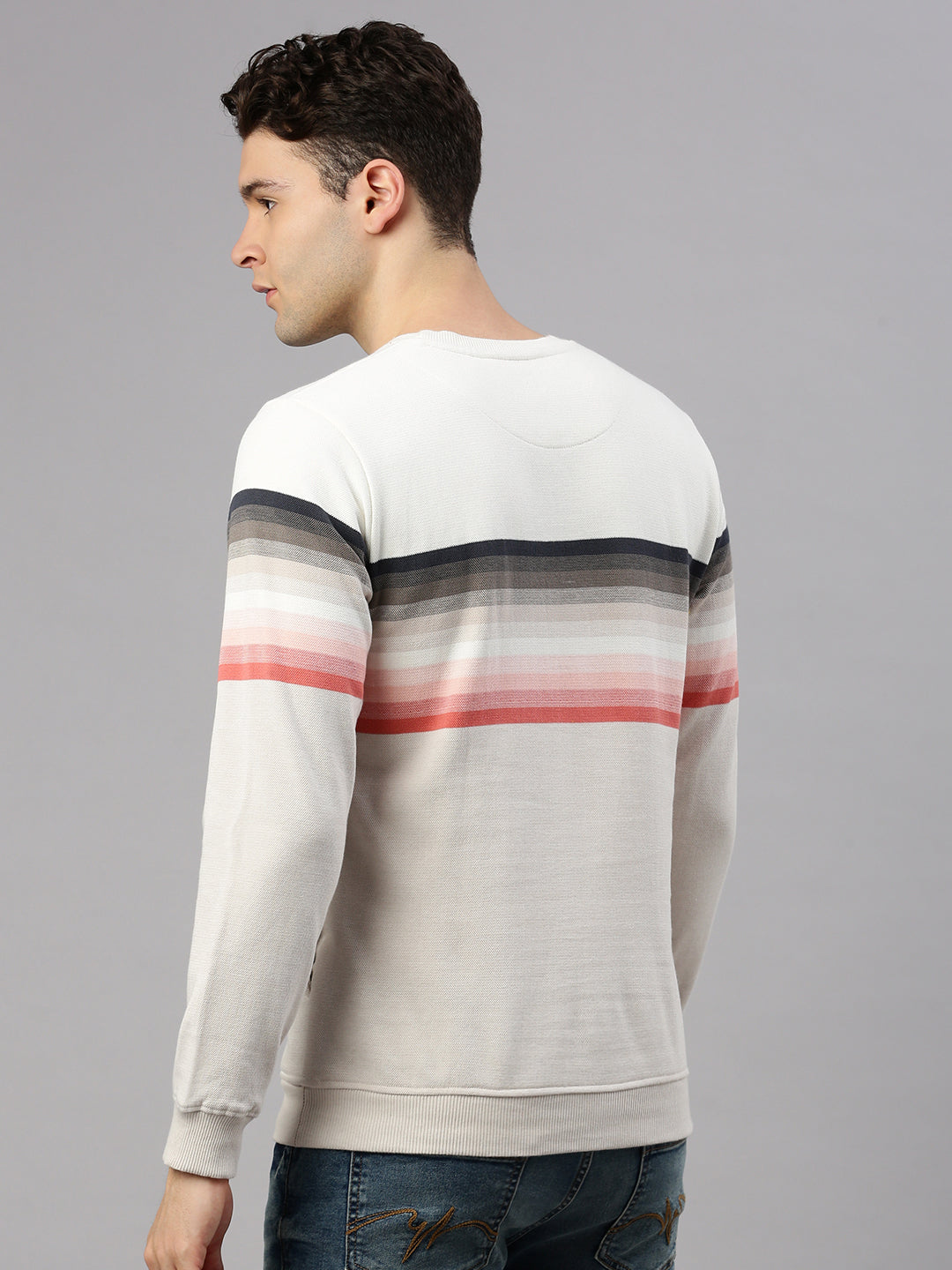 Off-White Stripe Sweatshirt