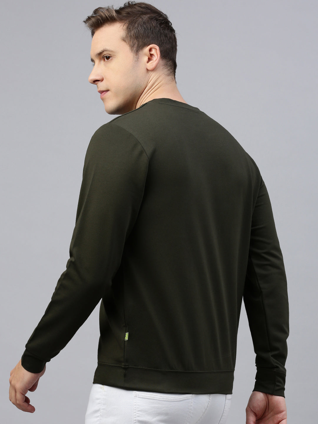 Solid Olive Sweatshirt