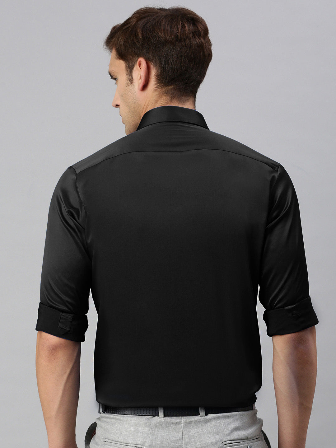 Standard Opaque Formal Shirt Black