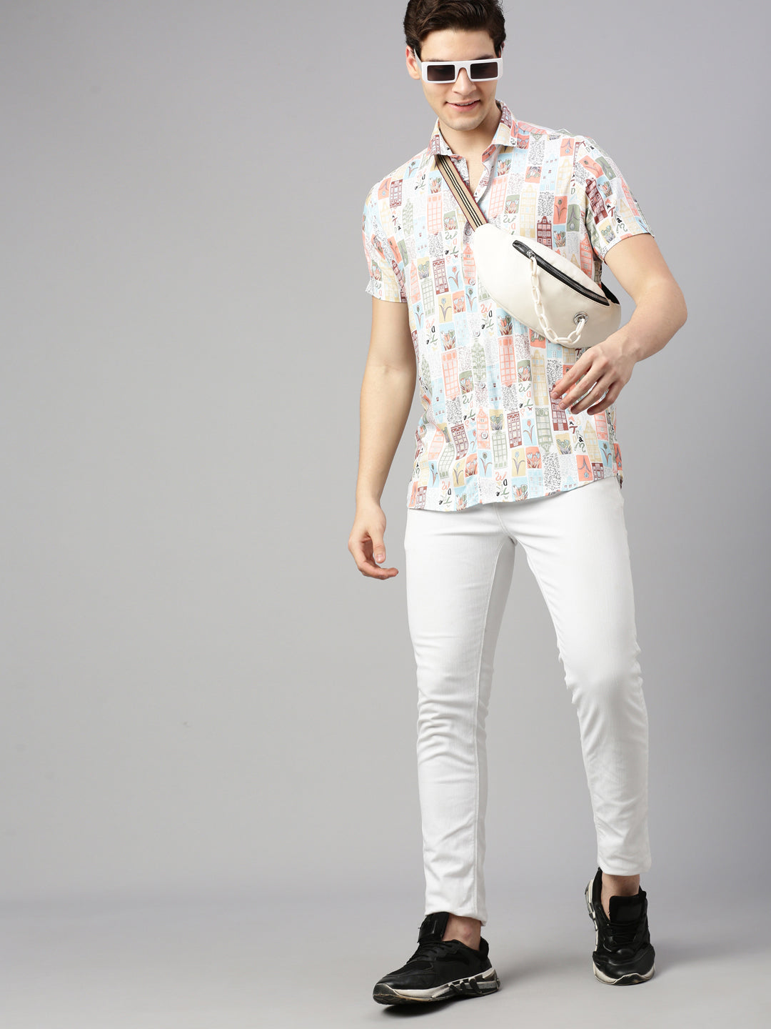 Relaxed Fit Floral Printed Casual Shirt