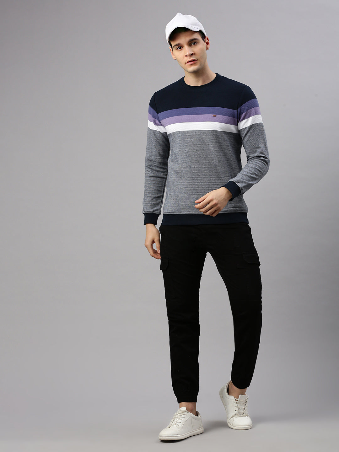 Lilack Stripe Sweatshirt