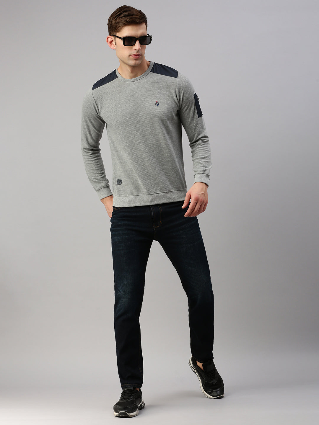 Long Sleeves Cotton Pullover Sweatshirt