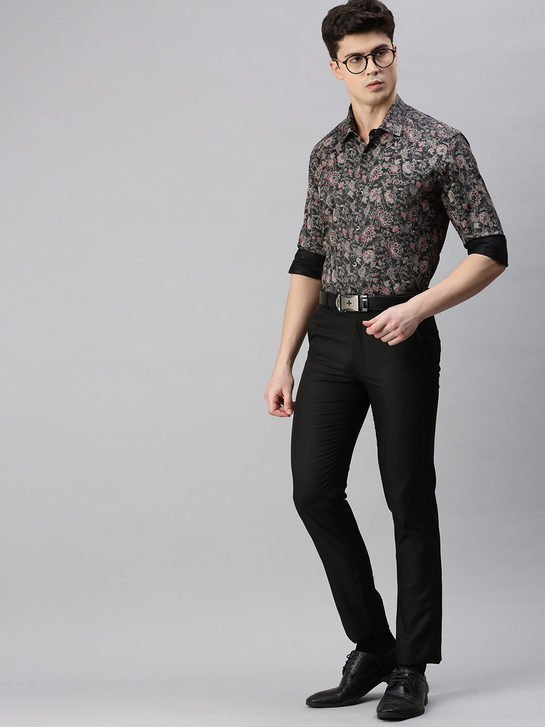 Floral Printed Cotton Formal Shirt