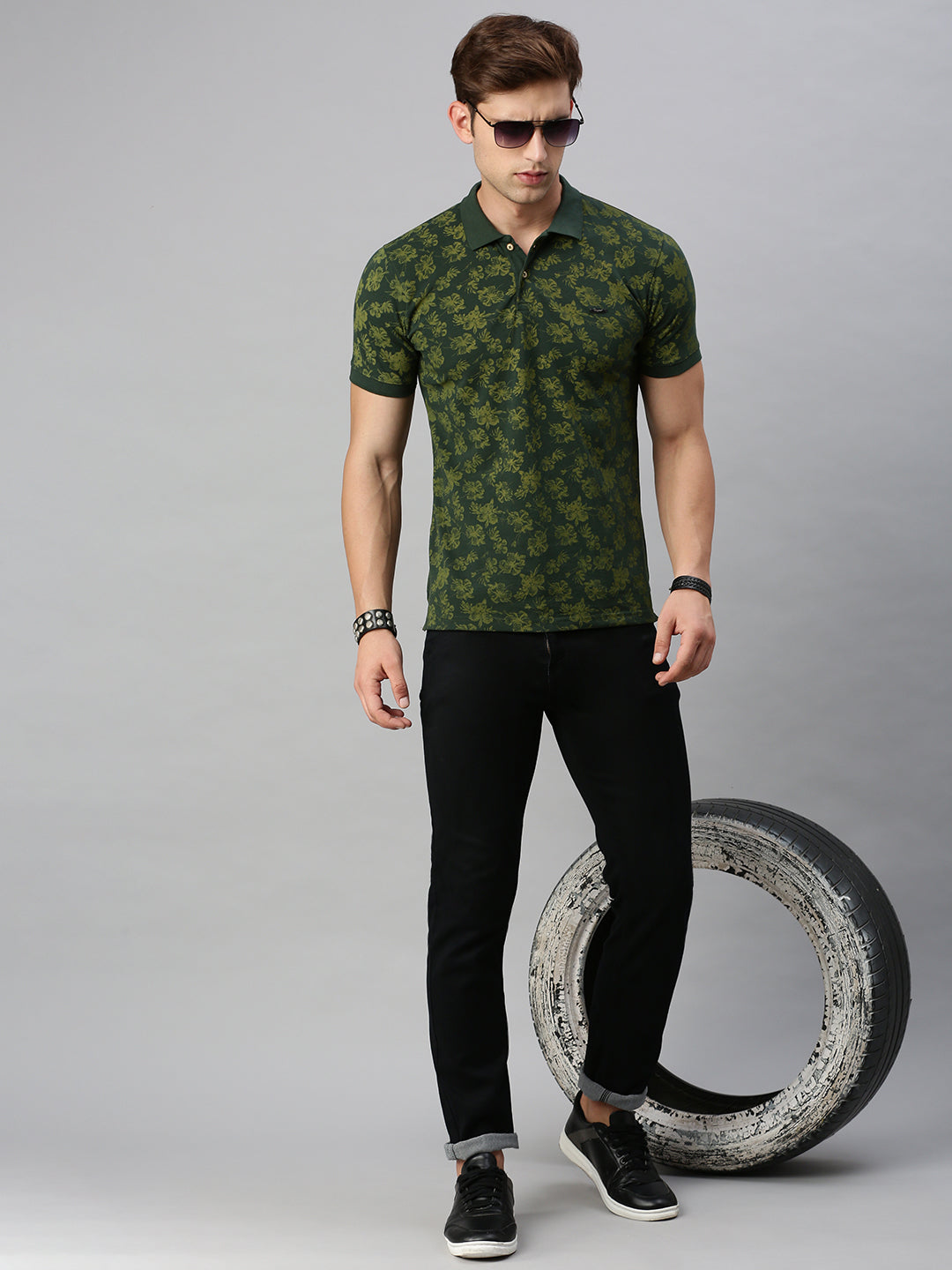 OLIVE POLO TSHIRT