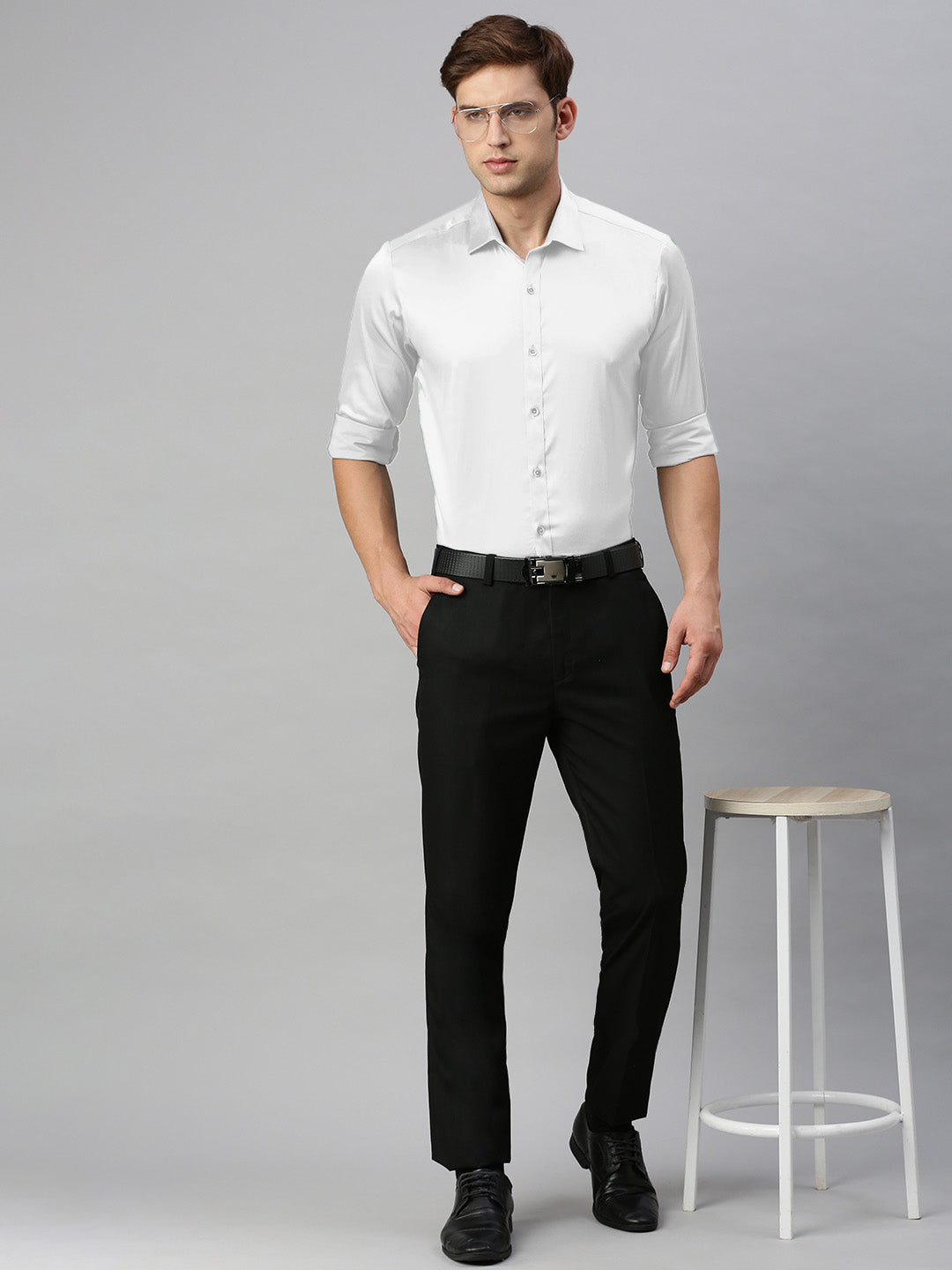 Standard Opaque Formal Shirt White