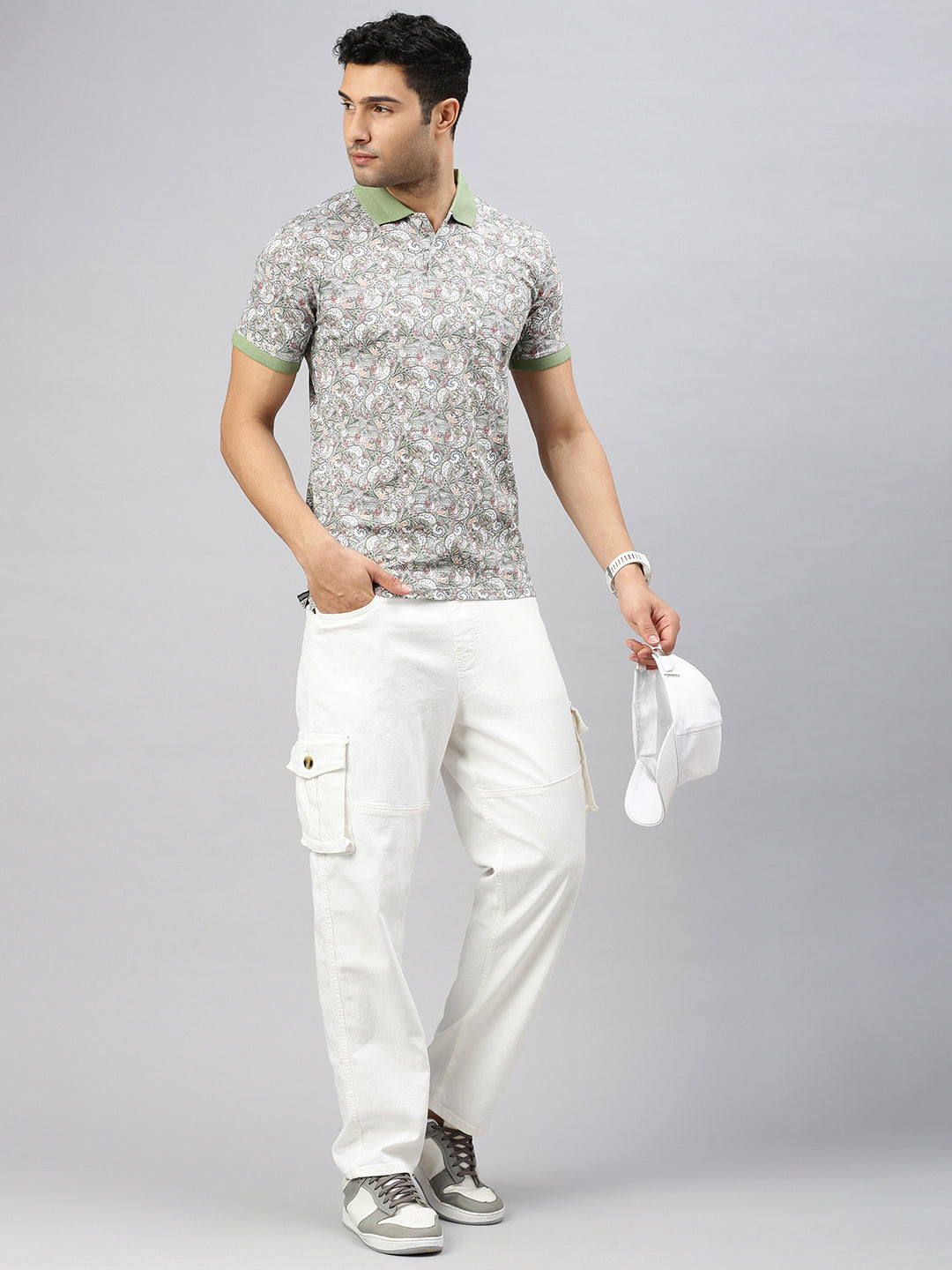 Mercerized Paisley Printed Polo