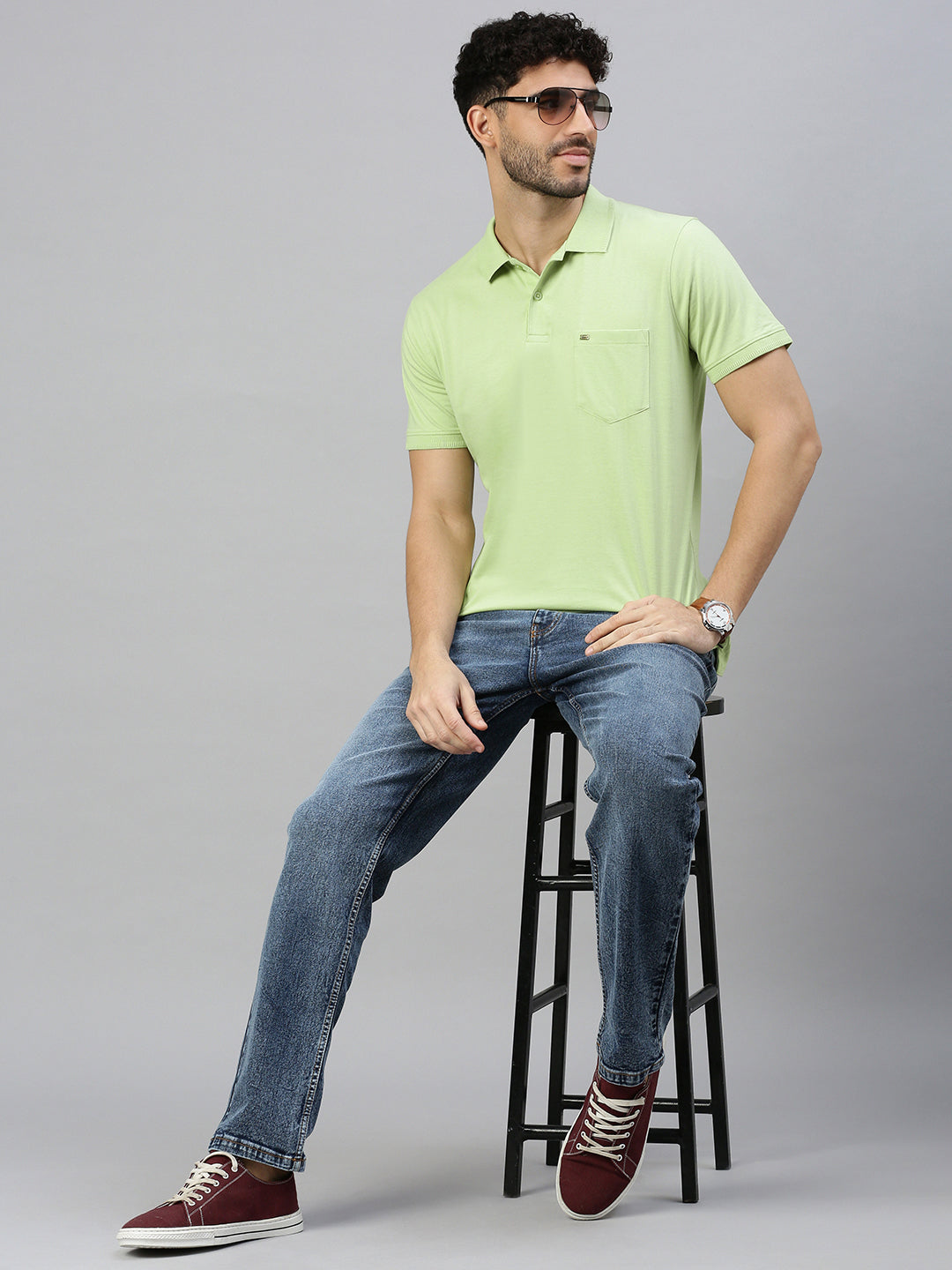 Capsule Polo in Breeze Green