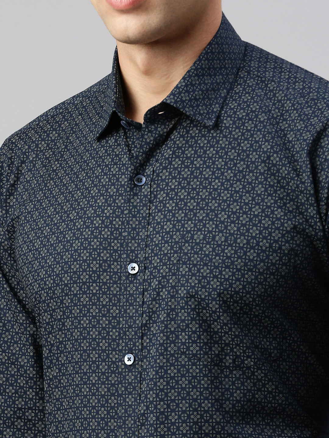 Floral Printed Cotton Formal Shirt