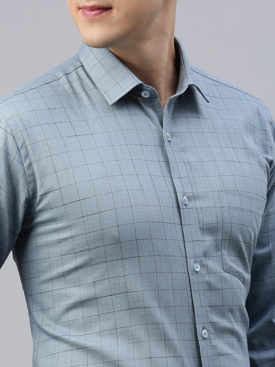 Slate Grey checks Shirt