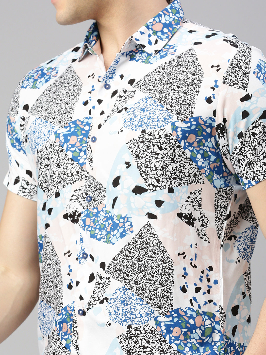 Relaxed Fit Abstract Printed Casual Shirt