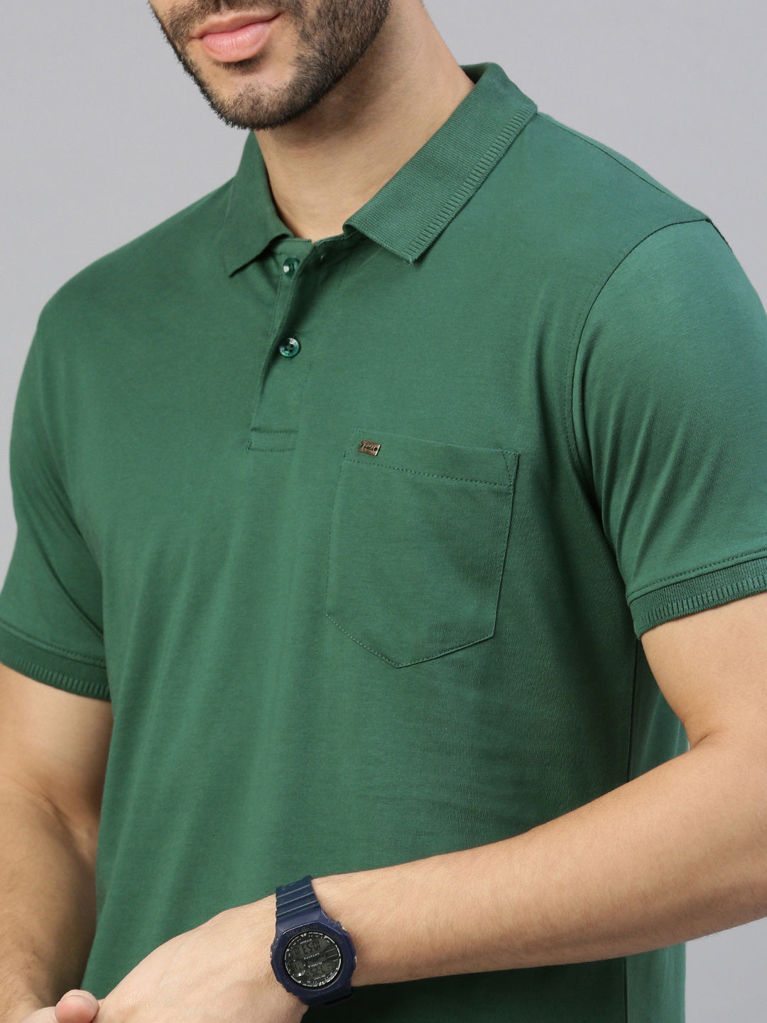 Capsule Polo in Forest green