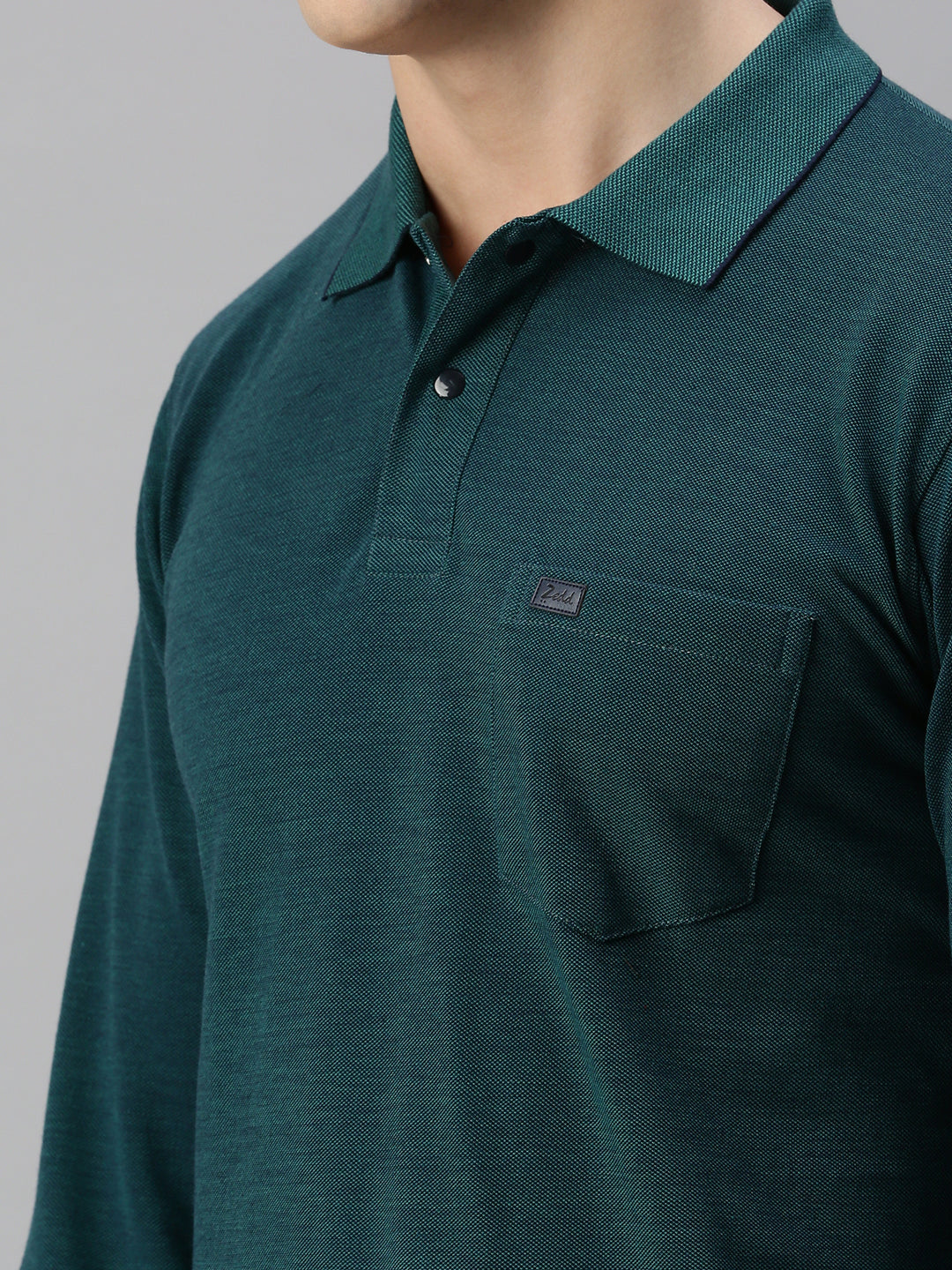 GREEN SOLID POLO TSHIRT