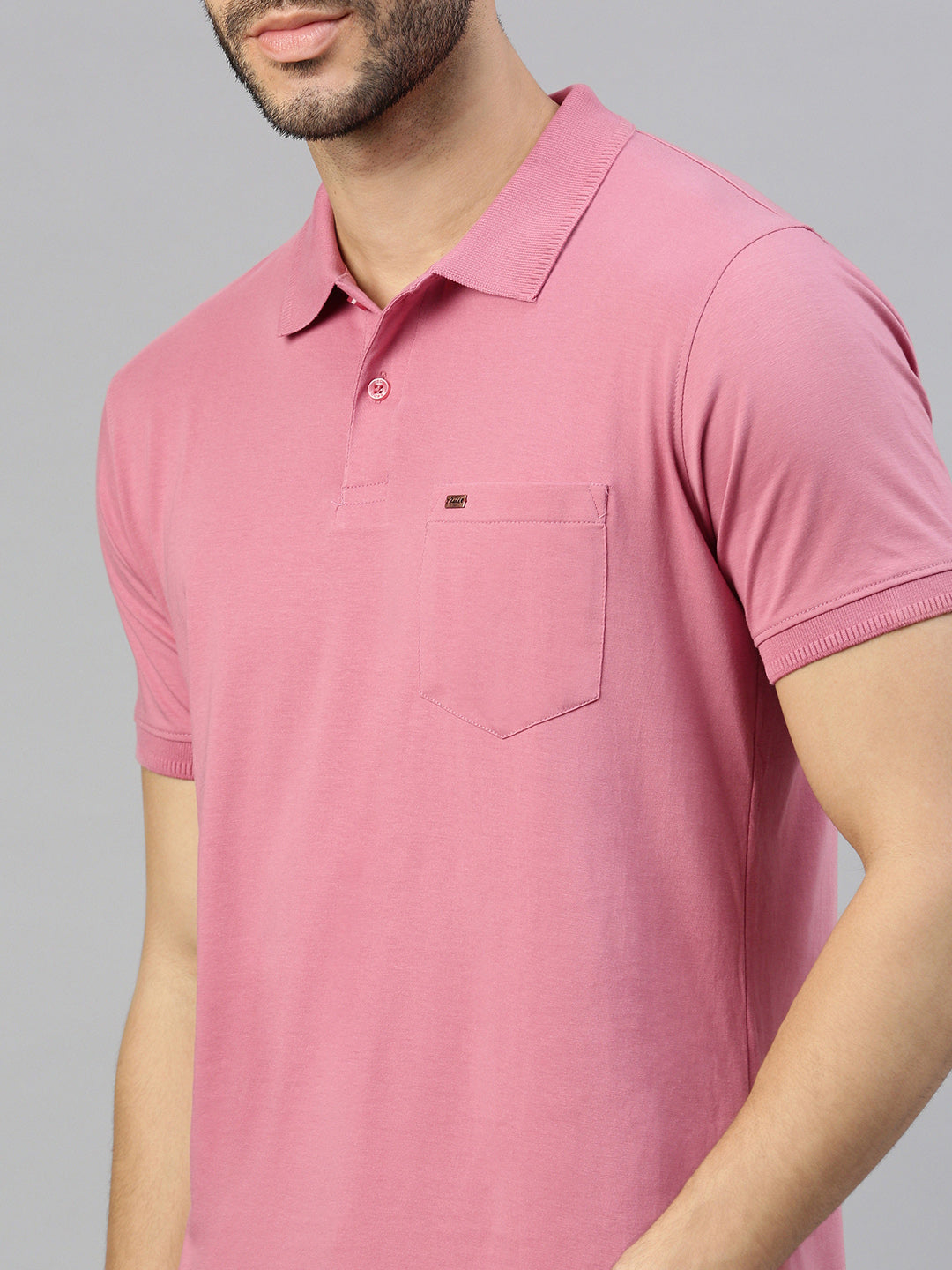 Capsule Polo in Pale Pink