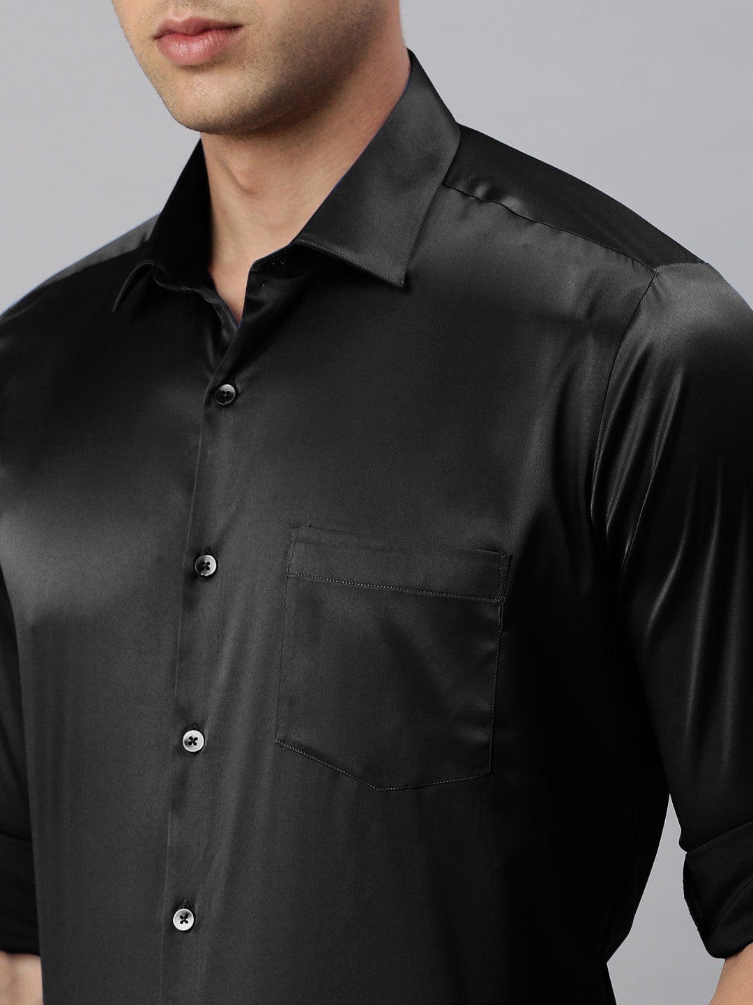 Standard Opaque Formal Shirt Black