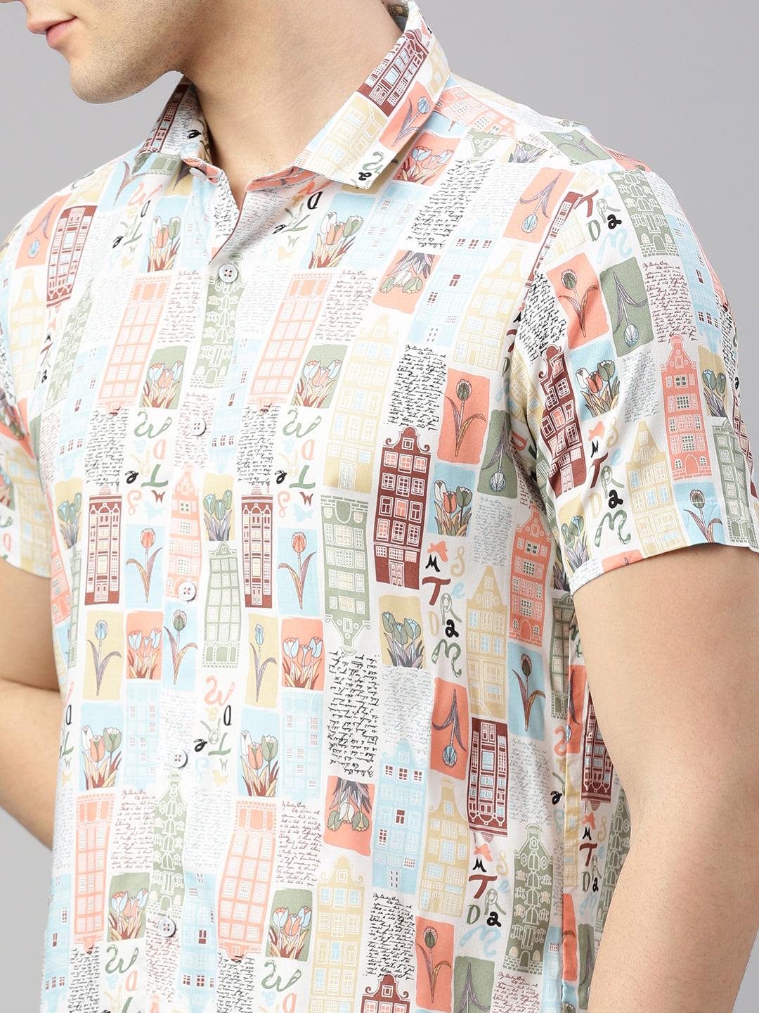 Relaxed Fit Floral Printed Casual Shirt