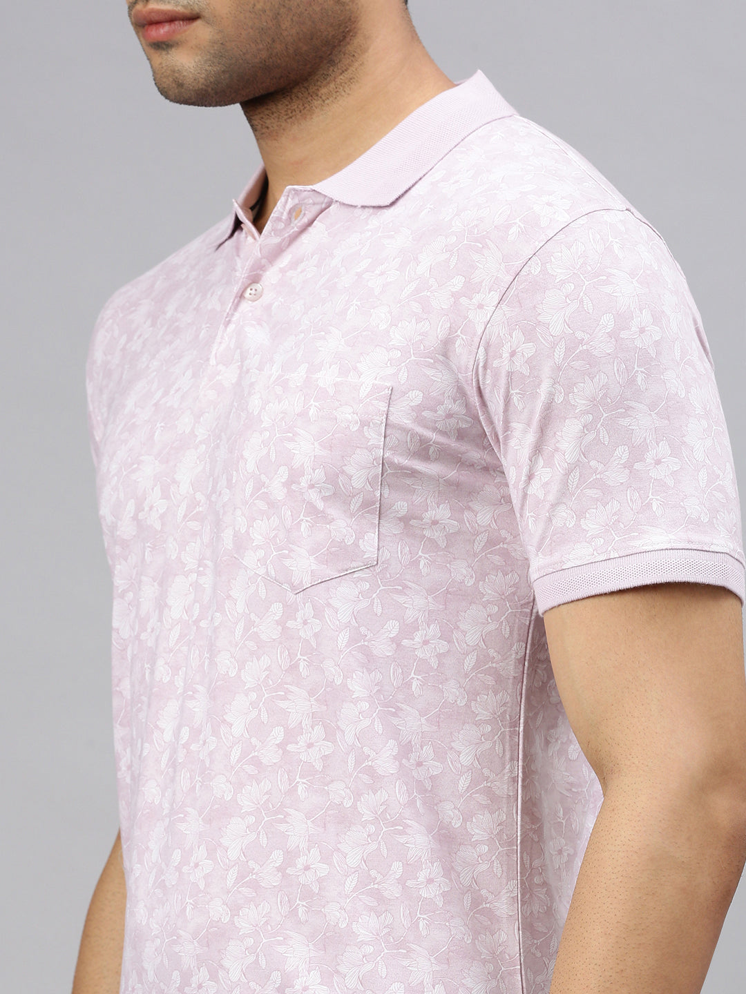 Mercerized Floral Polo