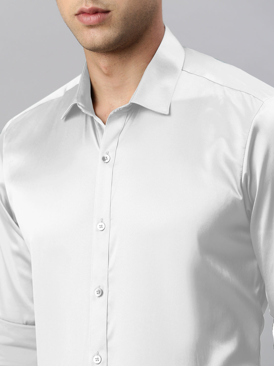 Standard Opaque Formal Shirt White