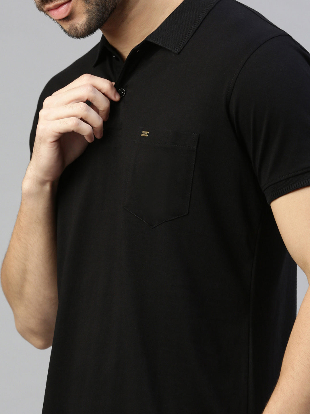 Capsule Polo in Midnight Black