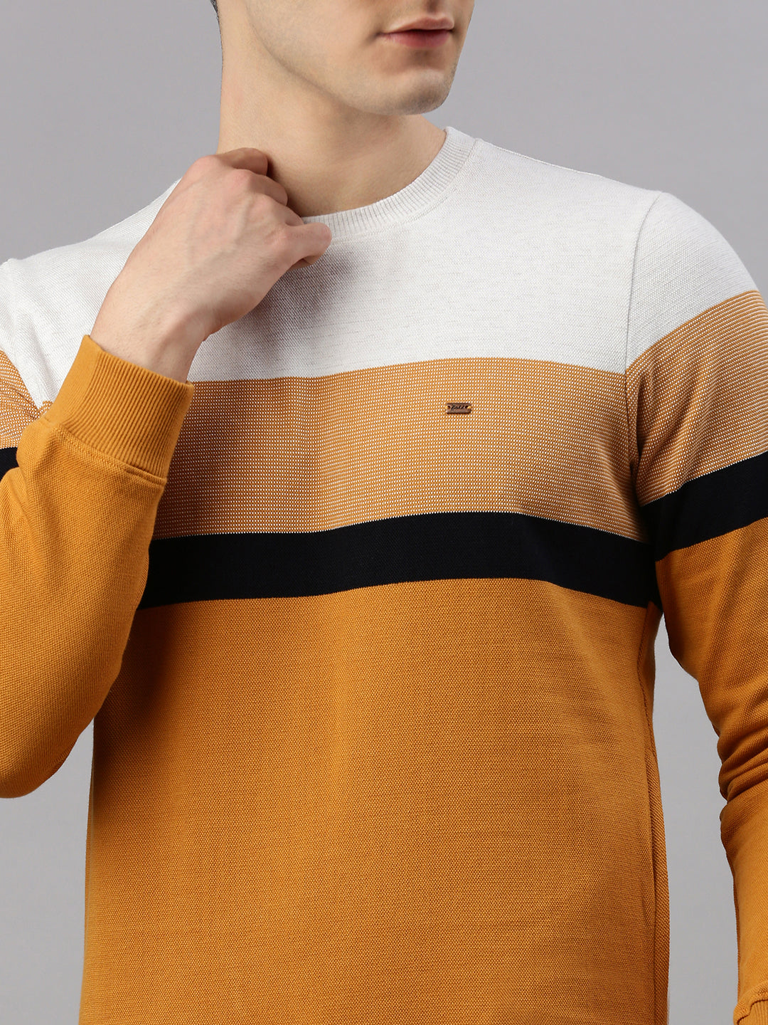 Mustard Stripe Sweatshirt