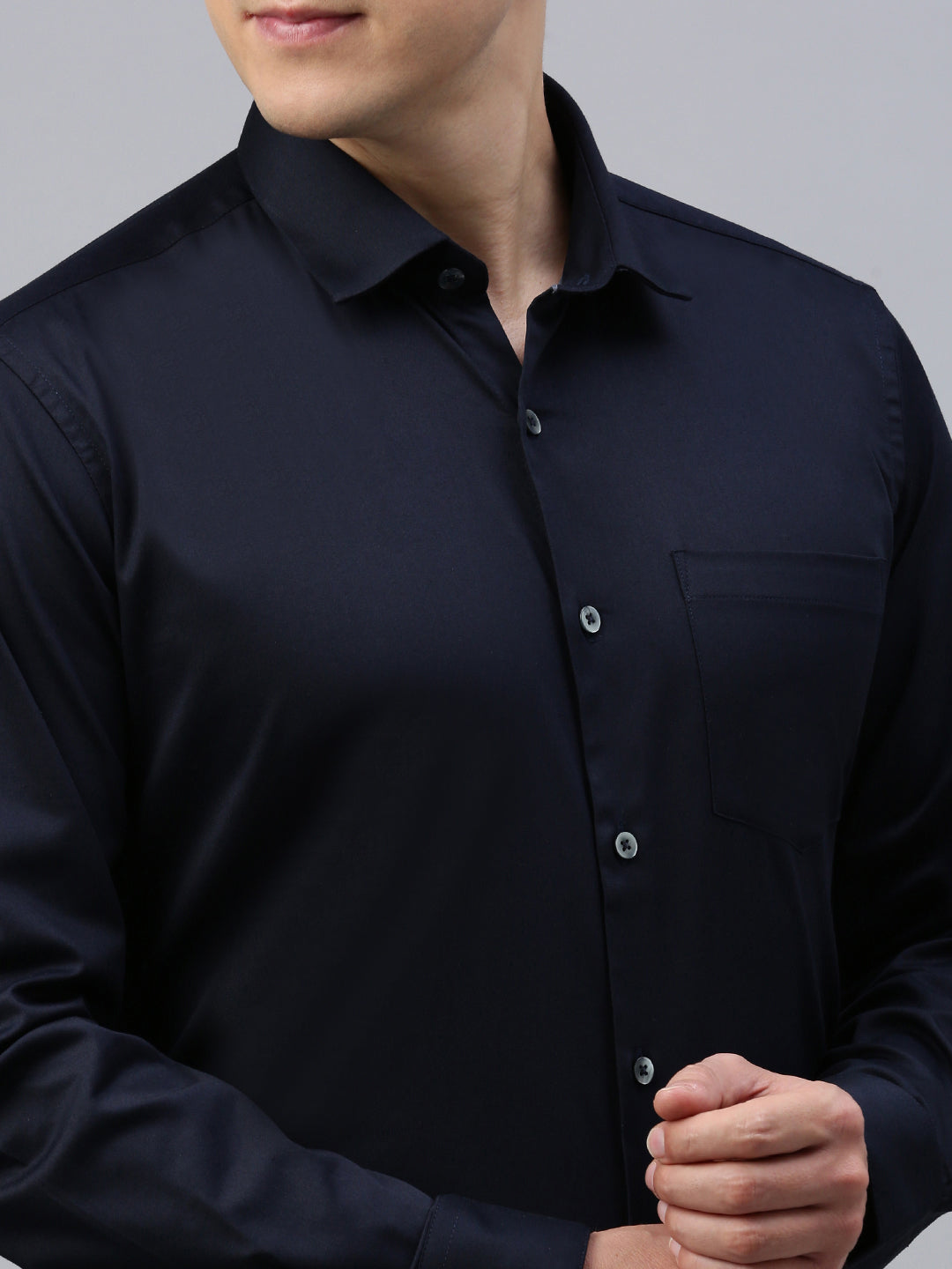 Navy Solid Shirt