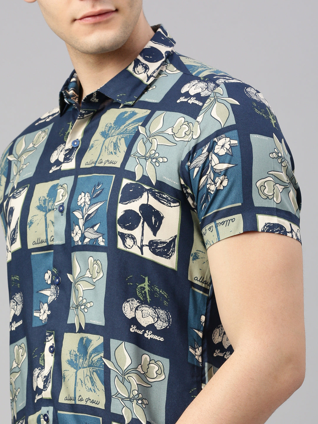 Relaxed Fit Floral Printed Casual Shirt