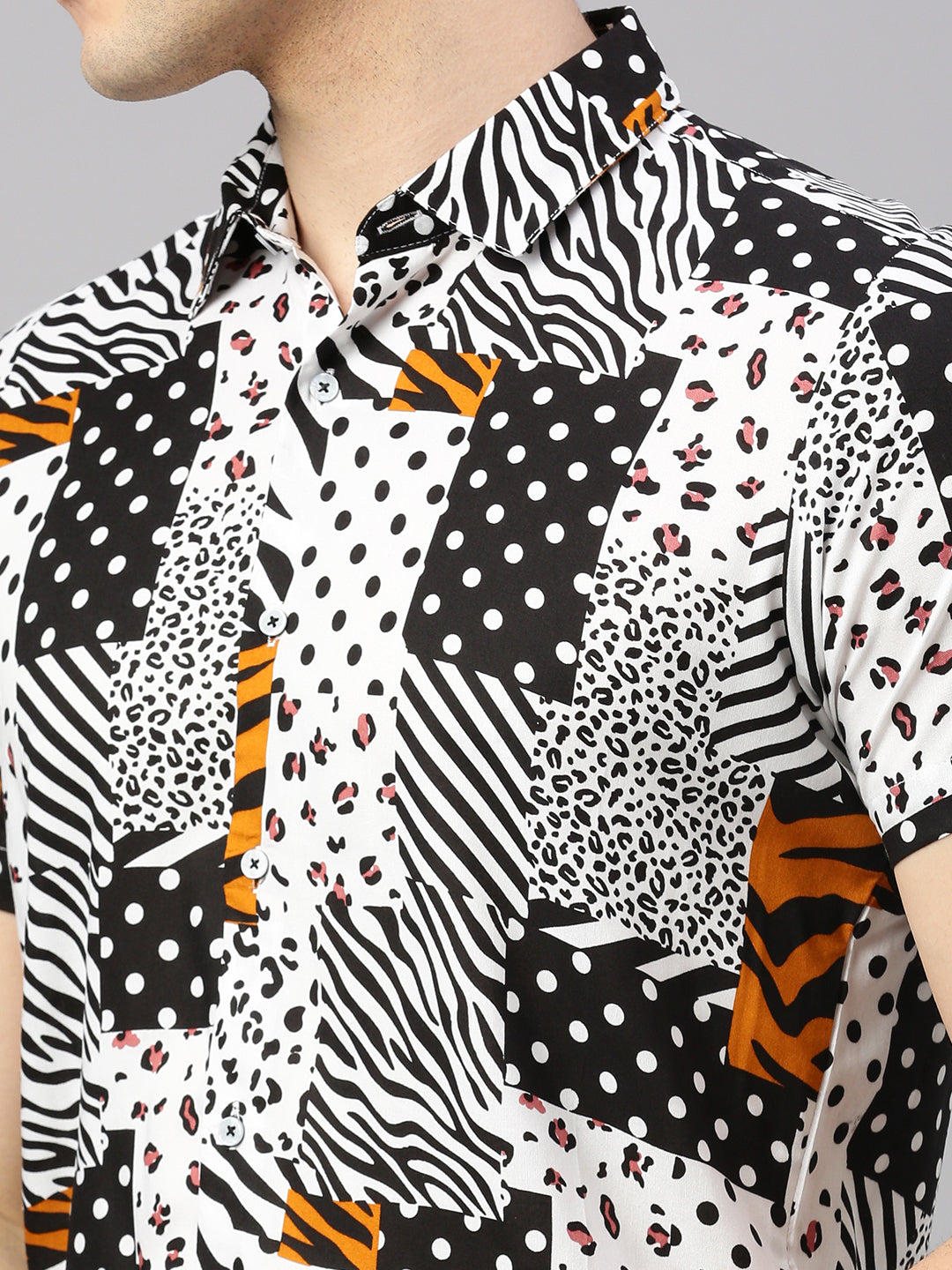 Relaxed Fit Abstract Printed Casual Shirt