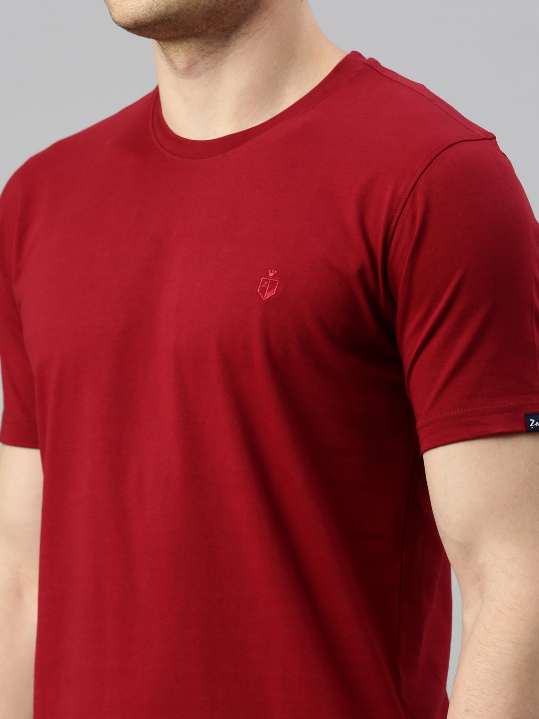 Maroon Solid Tshirt