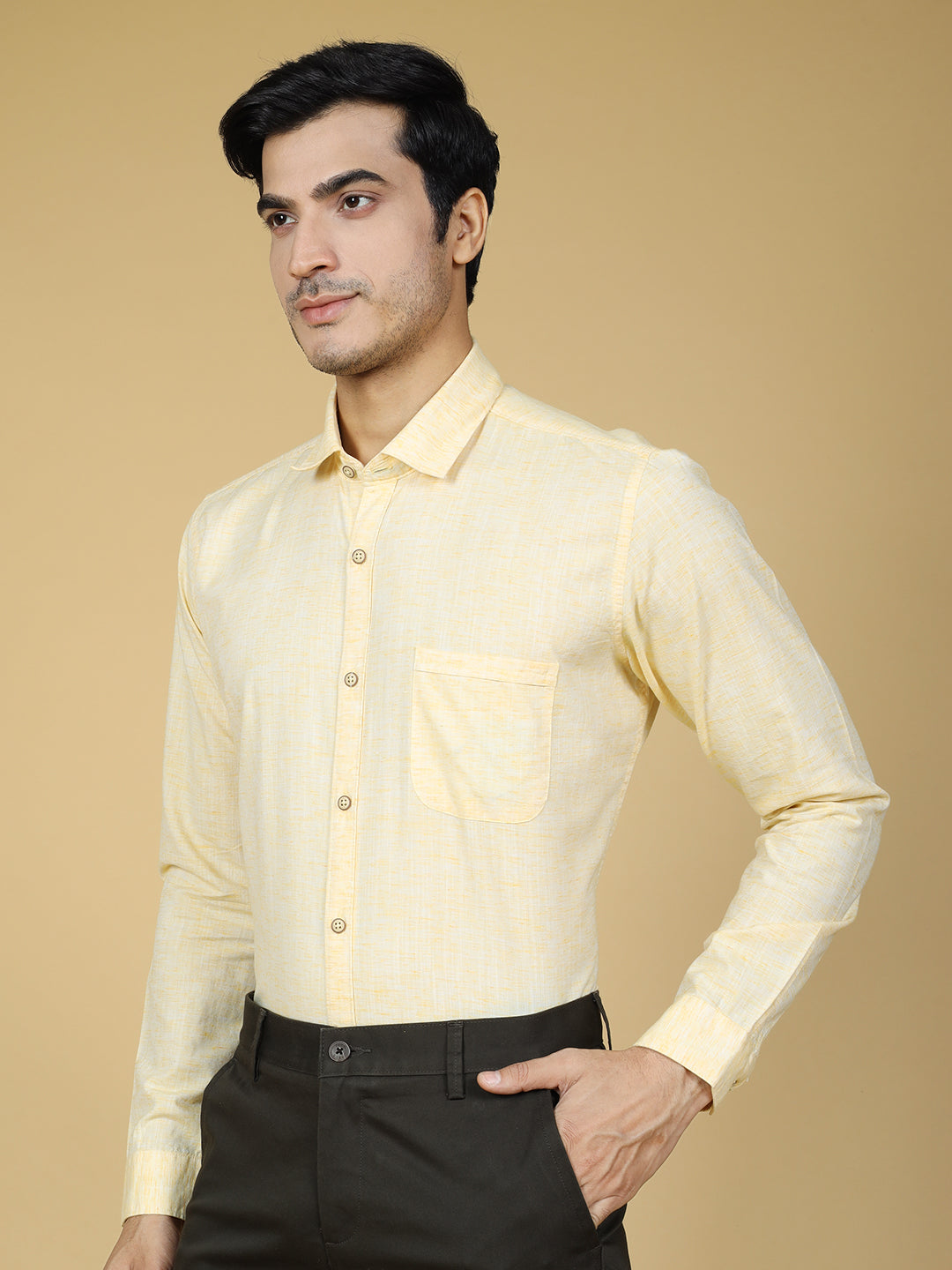 Yellow Casual Shirt