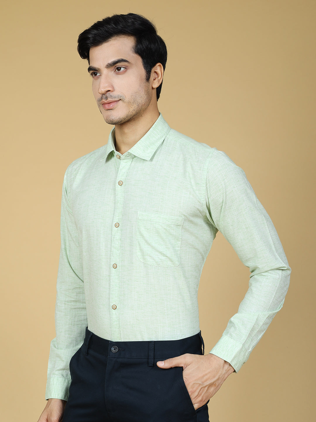 Sea Green Casual Shirt