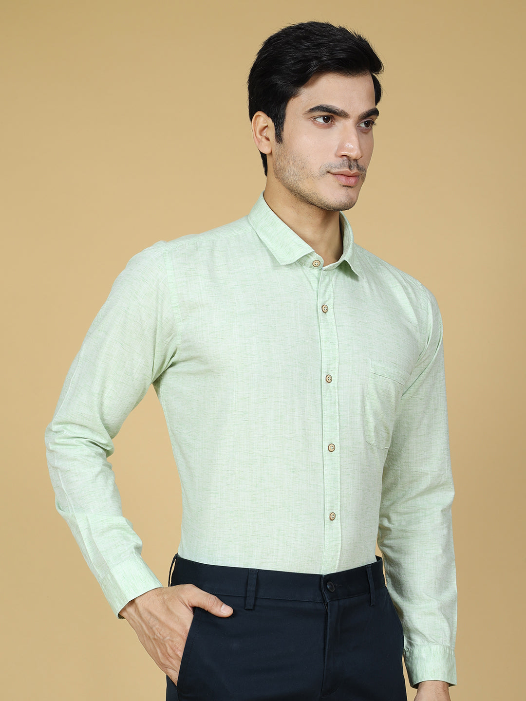 Sea Green Casual Shirt