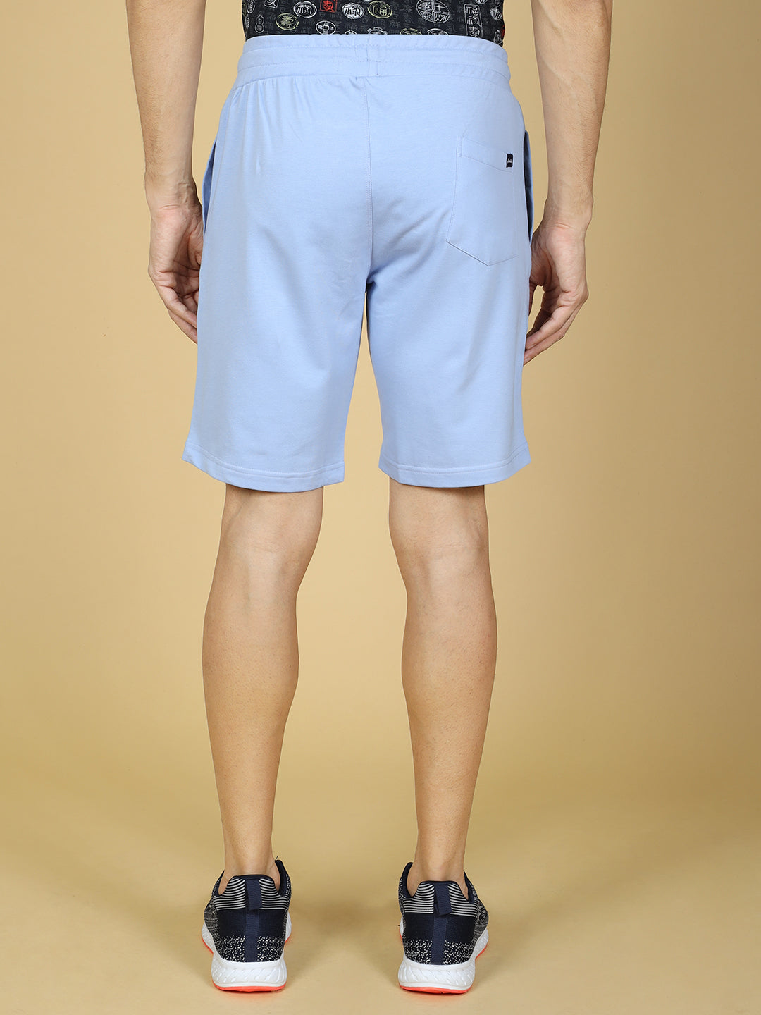 Regular Fit Mid-Rise Cotton Sports Shorts